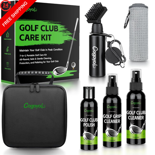 Golf club cleaning kit with - club,